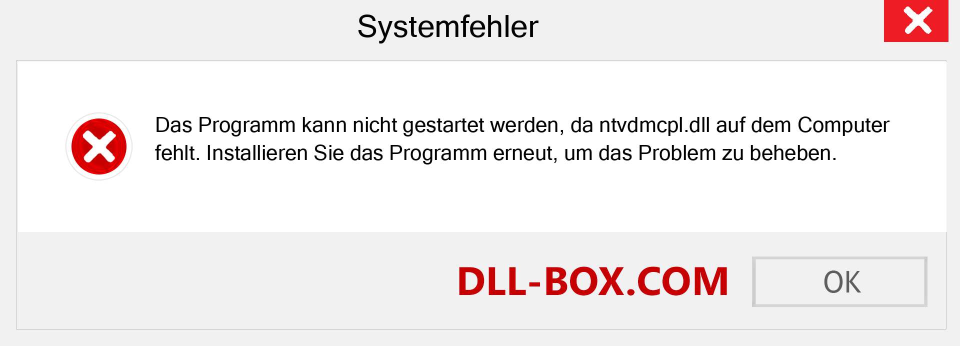 ntvdmcpl.dll-Datei fehlt?. Download für Windows 7, 8, 10 - Fix ntvdmcpl dll Missing Error unter Windows, Fotos, Bildern