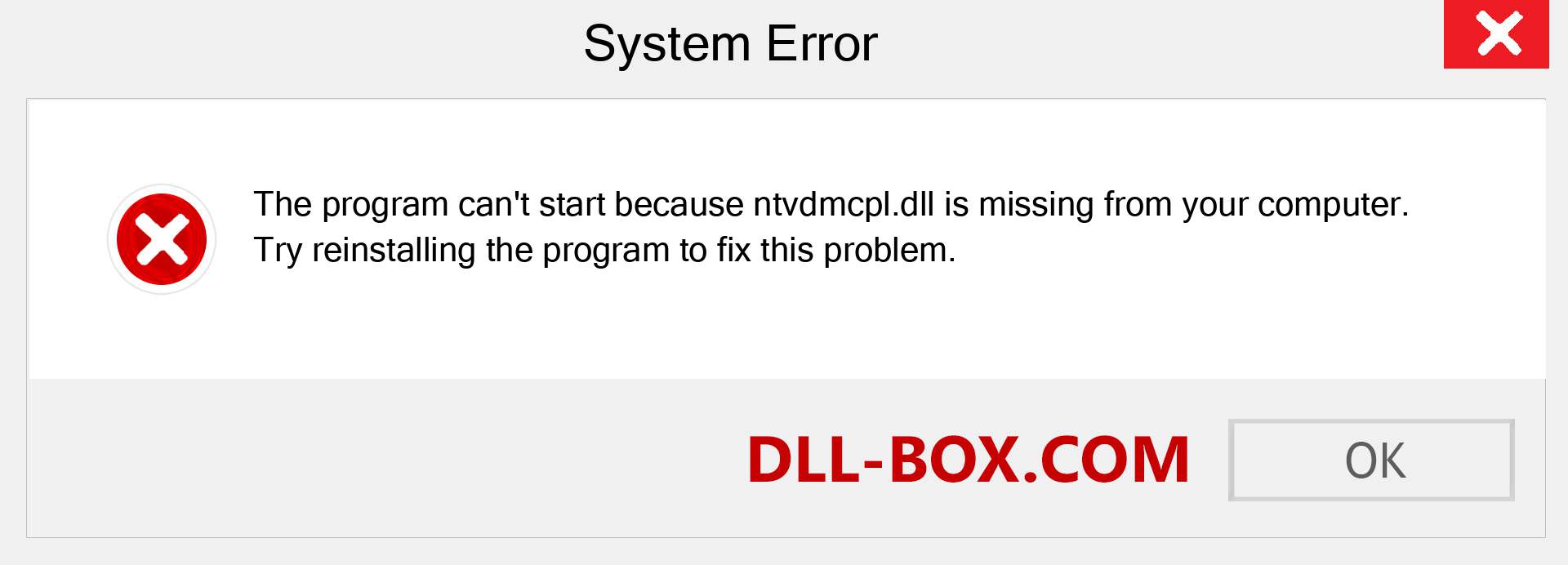  ntvdmcpl.dll file is missing?. Download for Windows 7, 8, 10 - Fix  ntvdmcpl dll Missing Error on Windows, photos, images